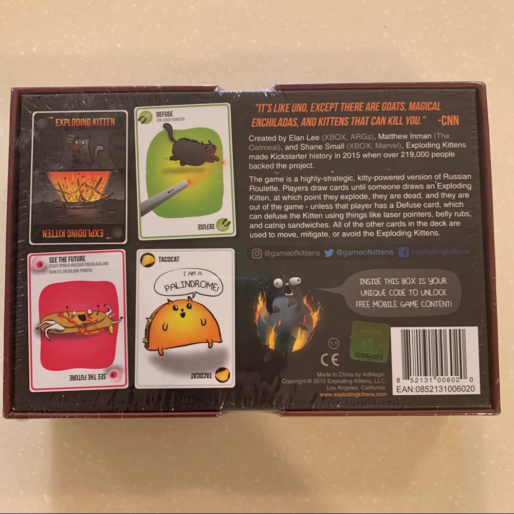 Exploding Kittens Card Game - Picture 2 of 2